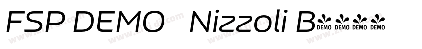 FSP DEMO   Nizzoli B字体转换